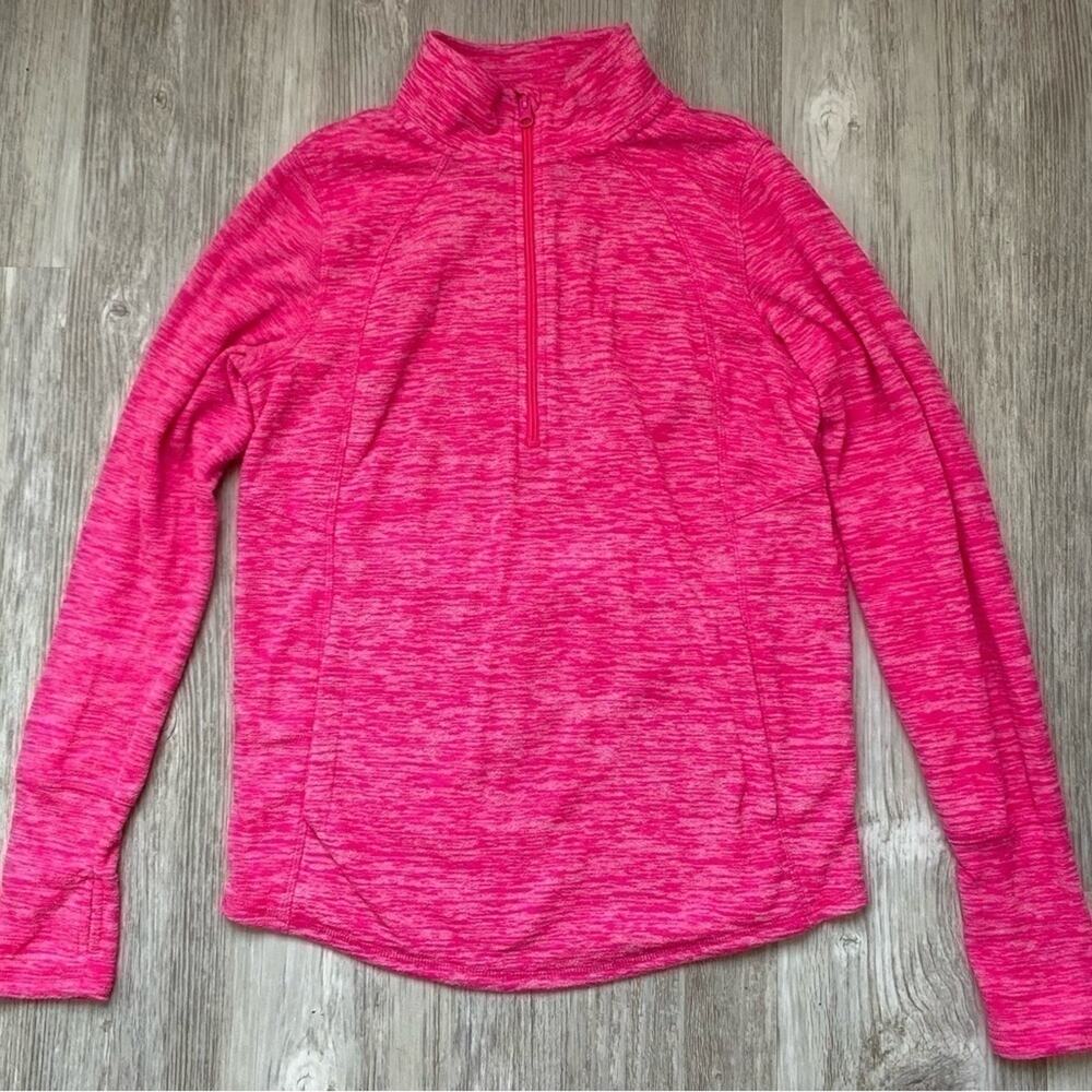 St. John’s Bay | Women's Active Pink Pullover Quarter Zip Coat Jacket | Small